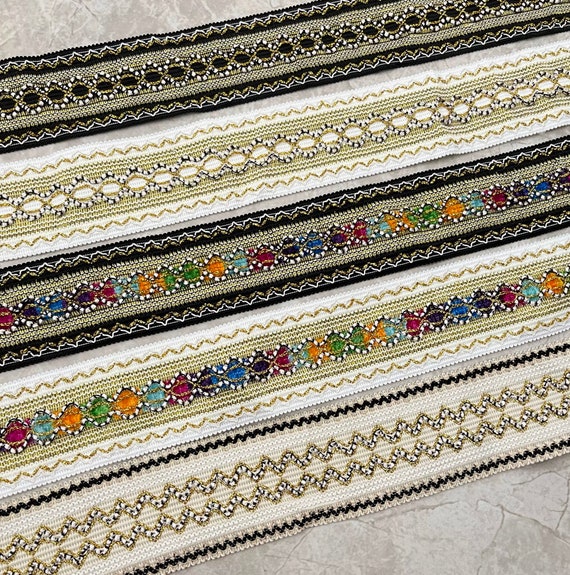 Lace trim, decor trimming for costume design sewing embellishment bridal trim headwear dress coat cuff collar bag home deco Sold by 1 yard