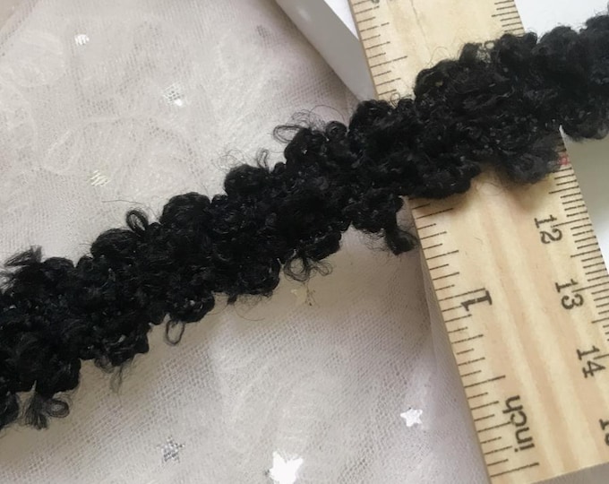 Black Costume Lace Trim, Sewing Embellishment, Sold by 1 Yard