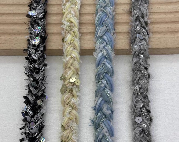 Braided Lace Trim, Costume Design Sewing Embellishment, Sold by 1 Yard