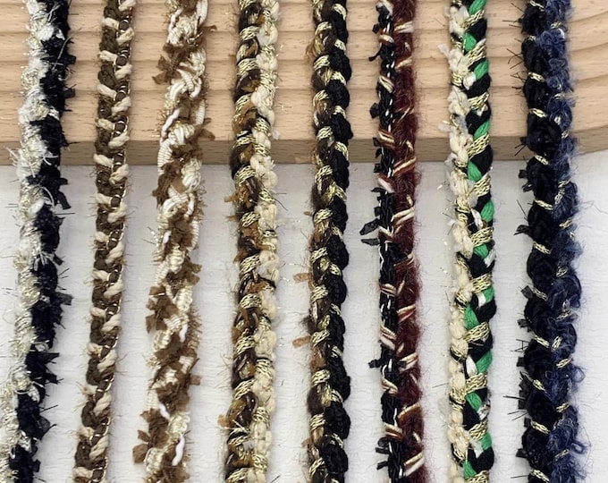 Braided Lace Trim, Costume Design, Sewing Embellishment, Sold by 1 Yard