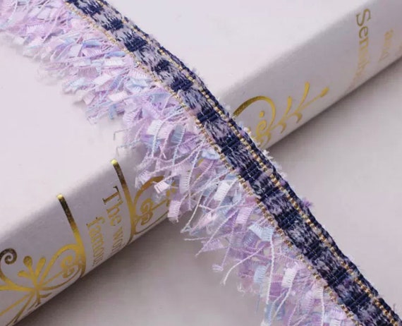 Tassel Fringe Lace trim ribbon for costume design bridal trim headwear dress coat cuff collar bag home deco Sold by 1 yard
