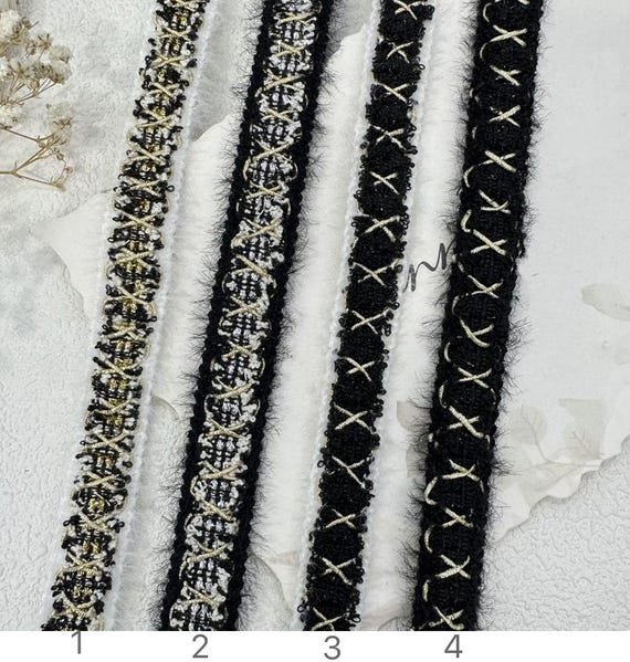 Ribbon trim for costume design sewing embellishment bridal trim dress coat cuff collar Sold by 1 yard
