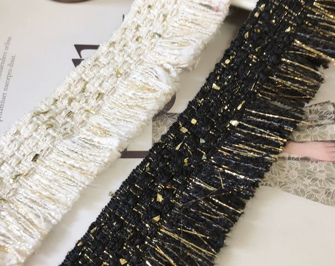 Fringe Lace Trim, Costume Design Embellishment, Sold by 1 Yard