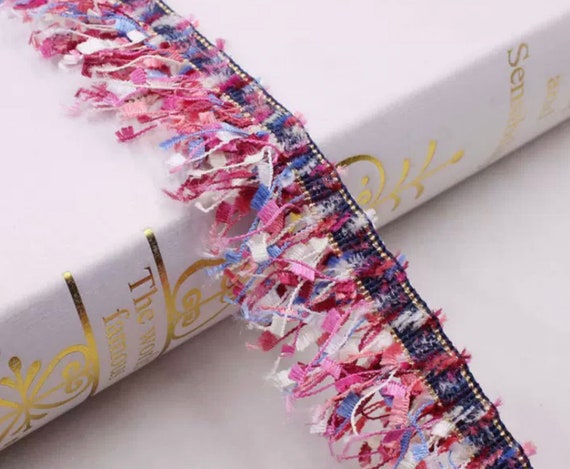 Tassel Fringe Lace trim ribbon for costume design bridal trim headwear dress coat cuff collar bag home deco Sold by 1 yard