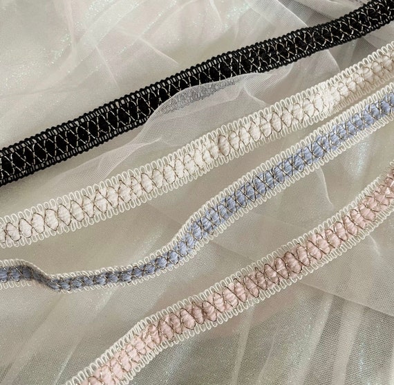 Ribbon trim, decor trimming for costume design sewing embellishment bridal trim headwear dress coat cuff collar bag home deco Sold by 1 yard