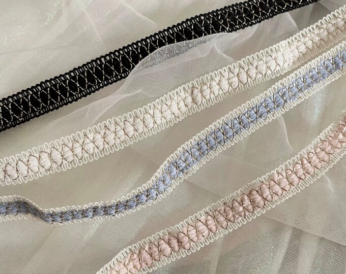 Embellishment Lace Trim, Costume Design, Bridal Trim, Sold by 1 Yard