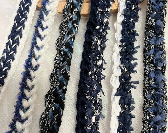 Navy Blue Lace Trim, Costume Design, Sewing Embellishment (Sold by 1 Yard)