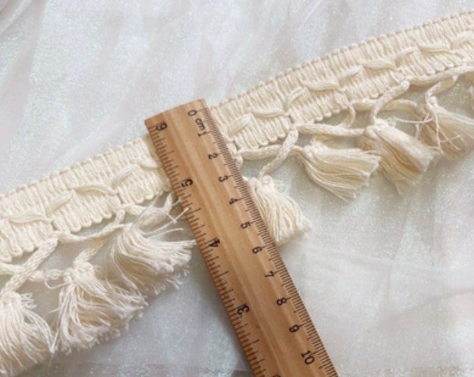 Tassel Lace Trim, Costume Design Embellishment, Sold by 1 Yard