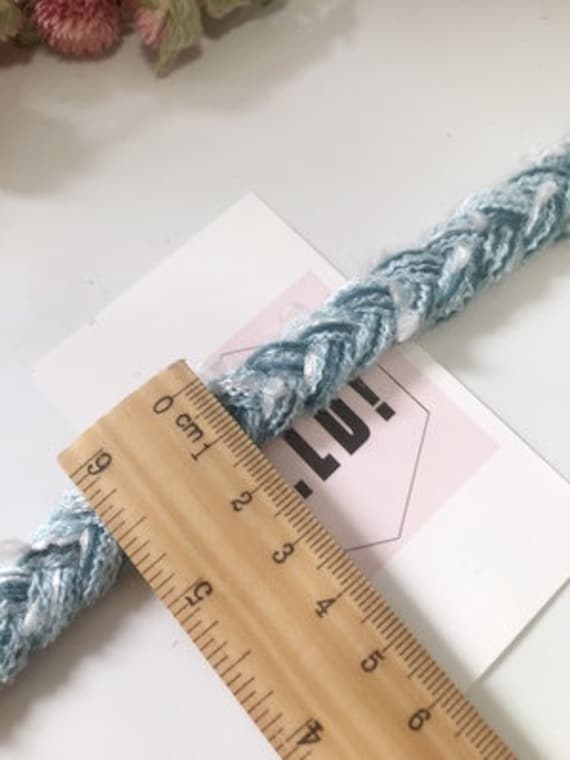 Blue Lace trim, decor trimming for costume design sewing embellishment headwear dress coat cuff collar bag home deco Sold by 1 yard