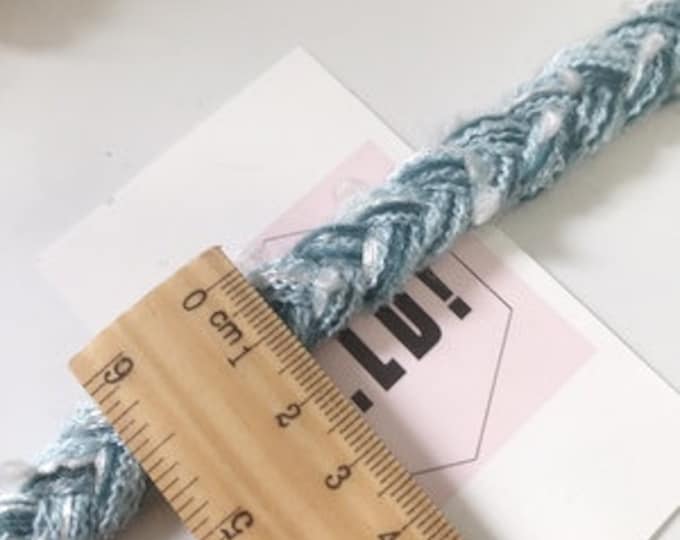 Blue Braided Lace Trim, Costume Embellishment, 1 Yard