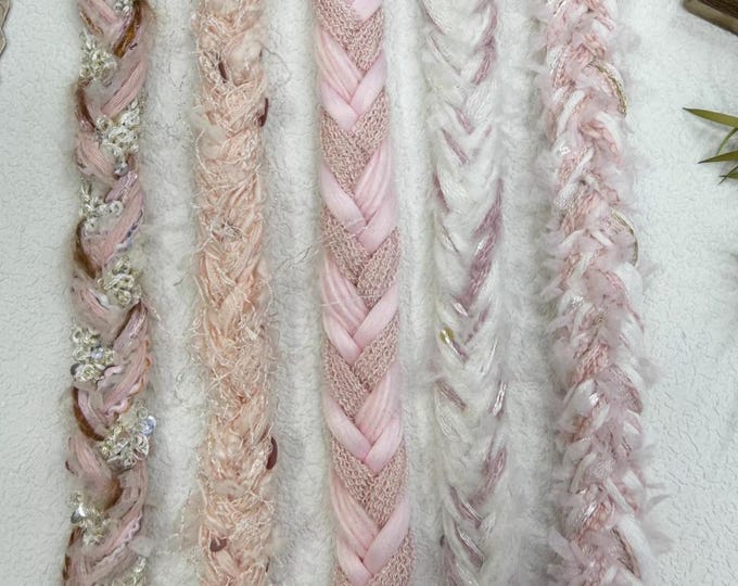 Pink Lace Trim, Couture Bridal Embellishment Sold by 1 Yard