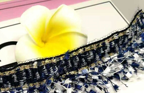 Tassel Fringe Lace trim ribbon for costume design bridal trim headwear dress coat cuff collar bag home deco Sold by 1 yard