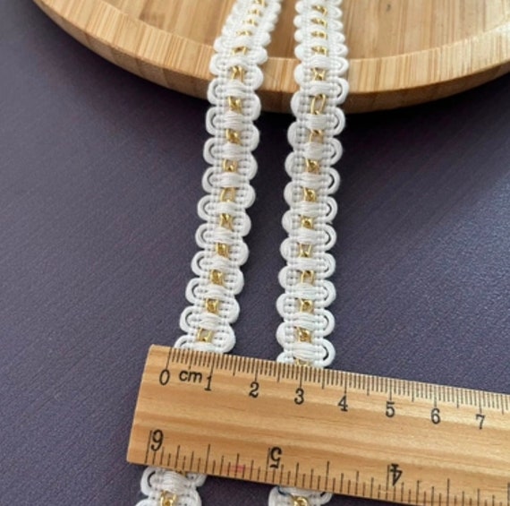 Ribbon trim, decor trimming for costume design sewing bridal trim headwear dress coat cuff collar bag home deco Sold by 1 yard