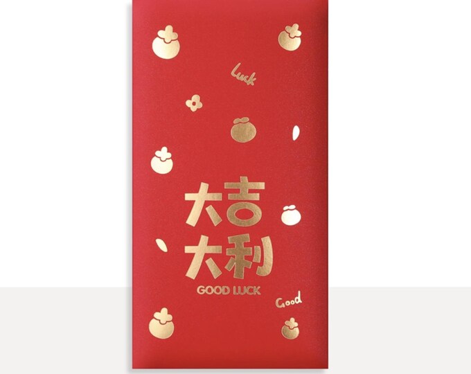 Year of the Horse 2026 Gold Foil Red Envelopes, Lucky Money Gift Red Packets