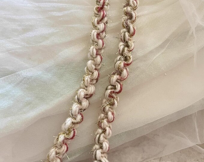 Braided Lace Trim, Costume Design Embellishment, Sold by 1 Yard