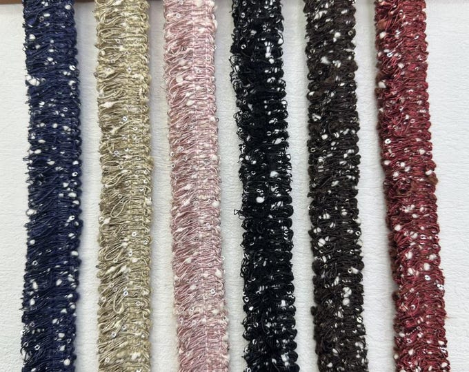 Tweed Style Trim, DIY Sewing Supply for Clothes, Hair Bows & Bags, Sold by 1 Yard