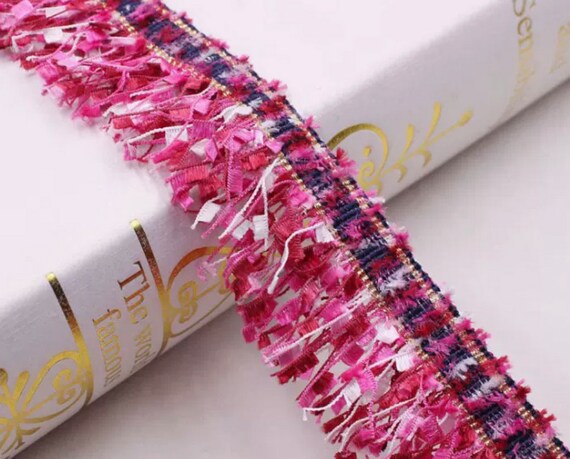 Tassel Fringe Lace trim ribbon for costume design bridal trim headwear dress coat cuff collar bag home deco Sold by 1 yard