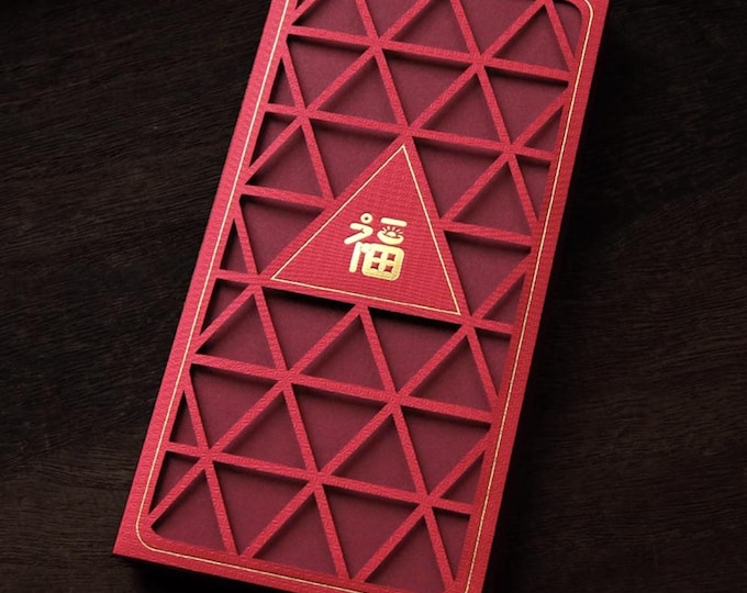 2026 Year of the Horse Red Envelopes, Hollow Cut-Out Gold Foil Lucky Money Packets