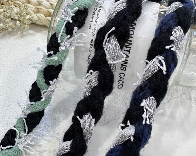 Braided Trim, Couture Bridal Embellishment Sold by 1 Yard