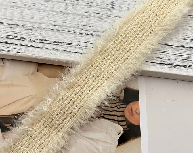 Fuzzy Lace Trim, Costume Design Sewing Embellishment, Sold by 1 Yard