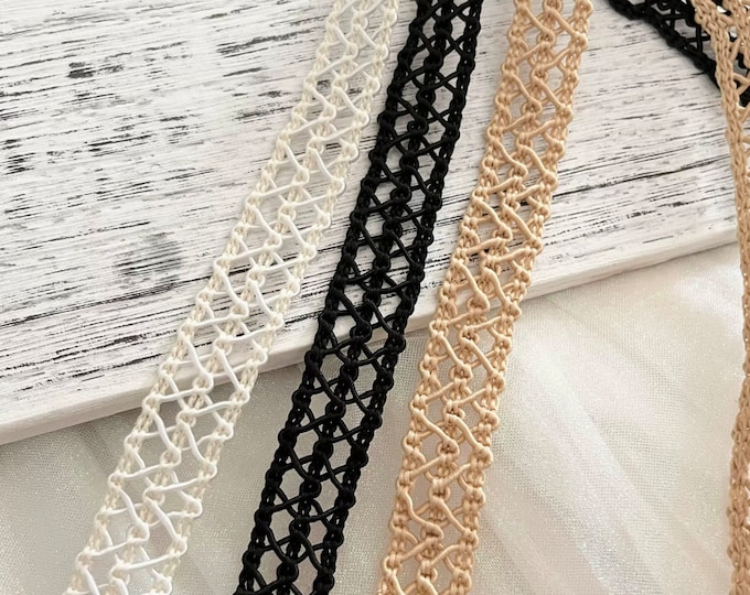 Decorative Lace Trim, Costume Design Sewing Embellishment, Sold by 1 Yard