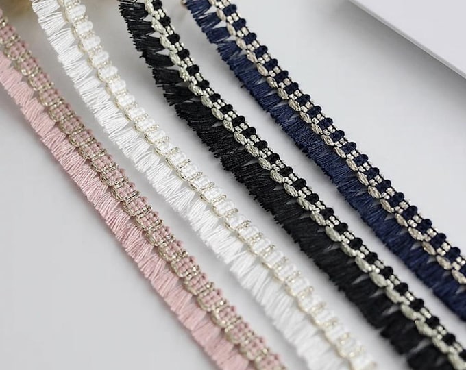 Fringe Ribbon Trim, Costume Design Embellishment, Sold by 1 Yard