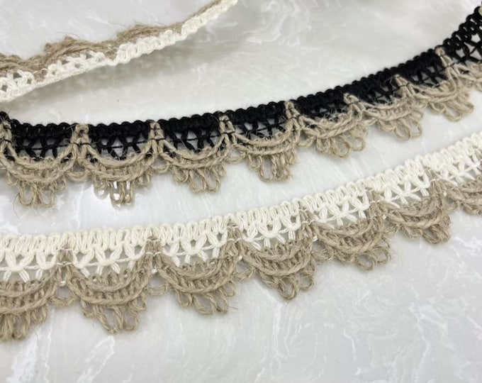 Scalloped Lace Trim, Costume Design Embellishment, Sold by 1 Yard