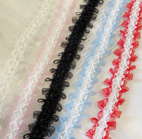 Lace trim, decor trimming for costume design sewing embellishment bridal trim headwear dress coat cuff collar bag home deco Sold by 1 yard
