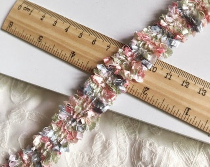 Floral Lace Trim, Costume Design Embellishment, Sold by 1 Yard