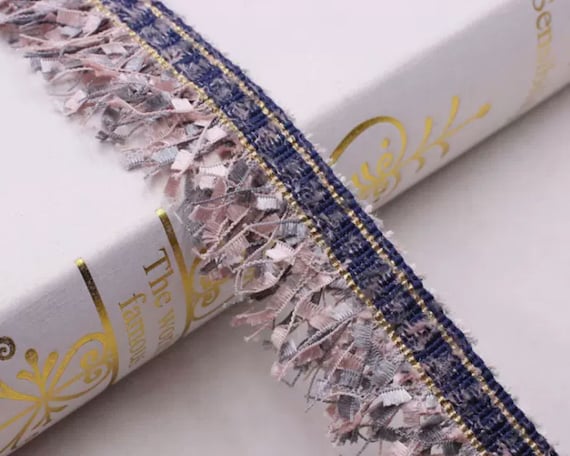Tassel Fringe Lace trim ribbon for costume design bridal trim headwear dress coat cuff collar bag home deco Sold by 1 yard