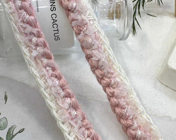 Pink Trim, Couture Bridal Embellishment Sold by 1 Yard