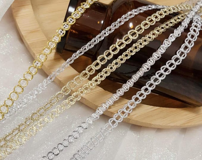 Delicate 0.5cm Ribbon Trim, Costume & Bridal Design, Sold by Yard