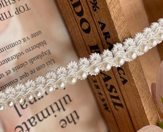 Lace trim, decor trimming for costume design sewing embellishment bridal trim headwear dress coat cuff collar bag home deco Sold by 1 yard