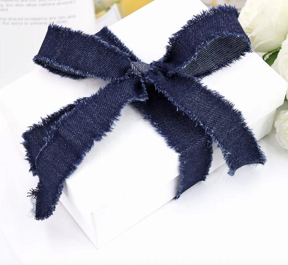 Denim Ribbon trim, decor trimming for costume design sewing bridal trim headwear dress coat cuff collar bag home deco