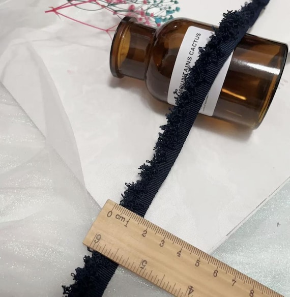 Fringed trim, decor trimming for costume design sewing embellishment headwear dress coat cuff collar bag home deco Sold by 1 yard