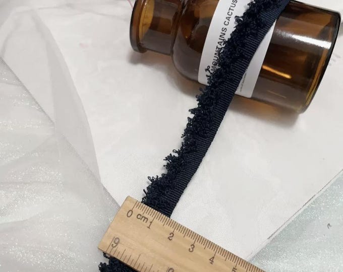 Fringed Trim, Costume Design Sewing Embellishment, Sold by 1 Yard