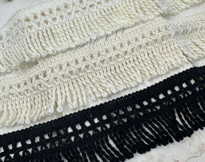 Fringed Tassel Trim, Costume Design Embellishment, Sold by 1 Yard