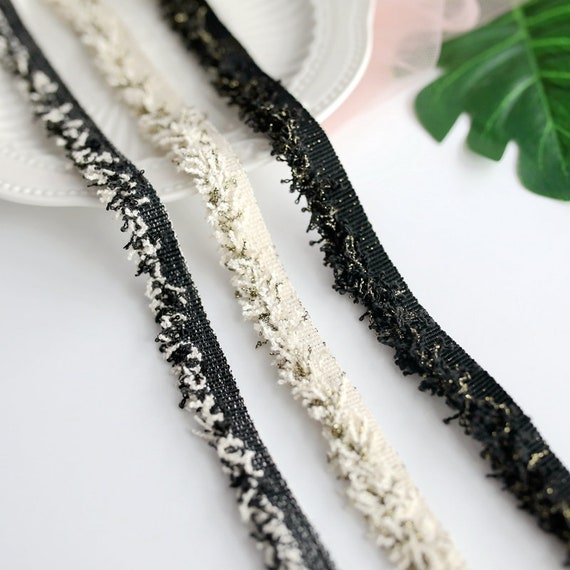 Lace trim, decor trimming for costume design sewing embellishment bridal trim headwear dress coat cuff collar bag home deco Sold by 1 yard