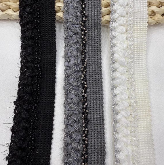Ribbon trim, decor trimming for costume design sewing bridal trim headwear dress coat cuff collar bag home deco Sold by 1 yard