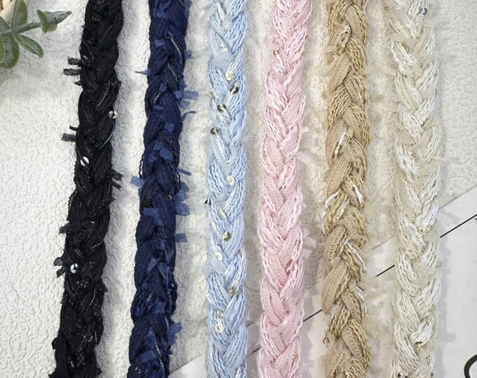 Braided Trim, Couture Bridal Embellishment Sold by 1 Yard