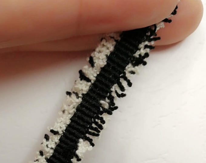 Fringed Lace Trim, Costume Design Embellishment, Sold by 1 Yard