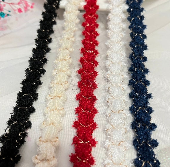 Lace trim, decor trimming for costume design sewing embellishment bridal trim headwear dress coat cuff collar bag home deco Sold by 1 yard