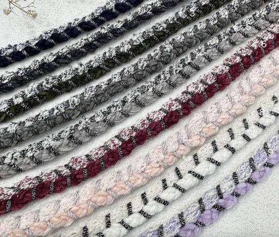 Ribbon trim for costume design sewing embellishment bridal trim dress coat cuff collar Sold by 1 yard