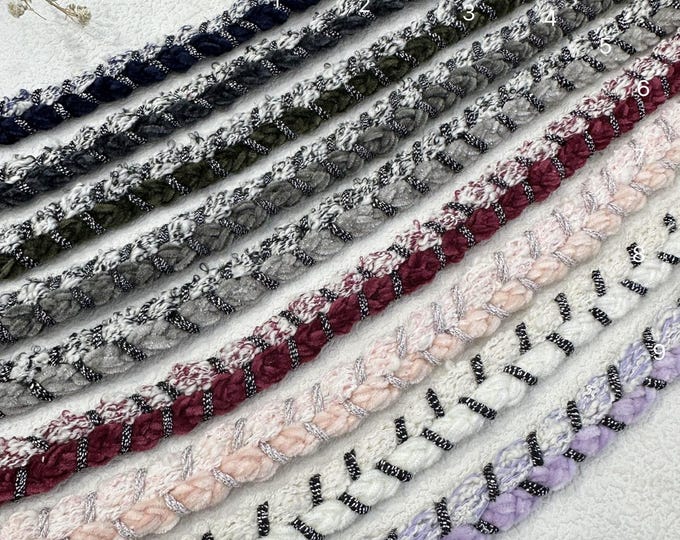 Braided Lace Trim, Costume Design Embellishment, Sold by 1 Yard