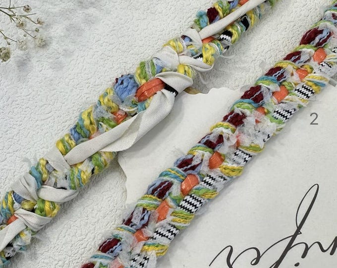 Colorful Braided Lace Trim - Costume, Bridal, Sewing - Sold by 1 Yard