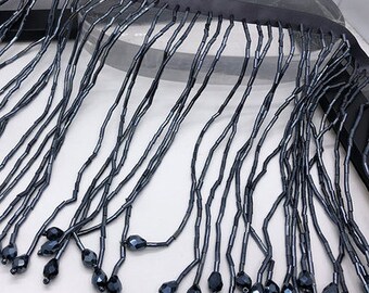 Bead Chain Fringe Trim By The Yard