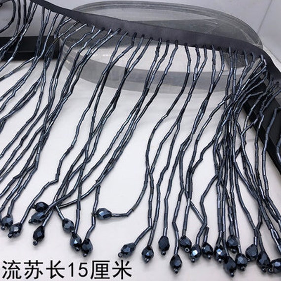 Bead Chain Fringe Trim By The Yard