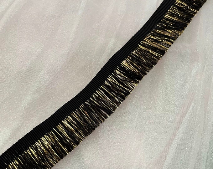 Metallic Fringed Trim, Costume Design Ribbon, 20yards