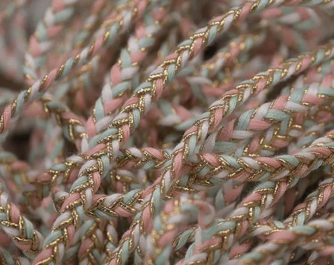 Braided Lace Trim, Costume Design Sewing Embellishment, Sold by 1 Yard