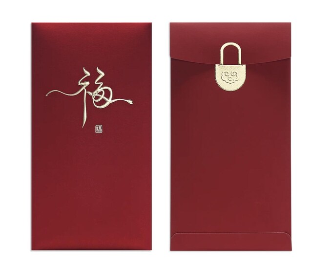 Year of the Horse 2026 Gold Foil Red Envelopes, Lucky Money Gift Red Packets